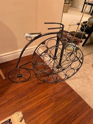 Metal Bicycle Shaped Wine Rack