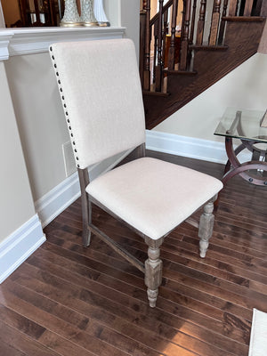 Pair of Beige Accent Chairs