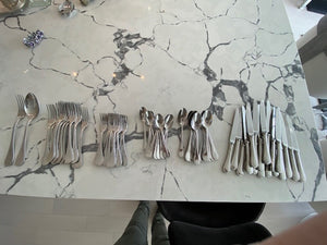 Guy Degrenne 'Milady' Stainless Steel Flatware Set (92 Pieces)