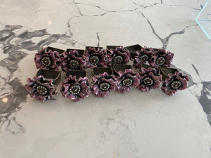 12 Flower Metal Napkin Rings