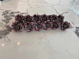 12 Flower Metal Napkin Rings