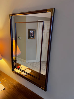'Windsor Decor of Canada' Double Wood Frame Mirror