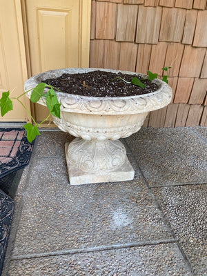 2 Outdoor Concrete Urn Planters