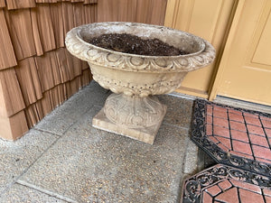 2 Outdoor Concrete Urn Planters