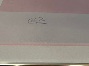 Vintage Signed Print by Carlos Rios