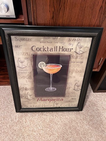 Cocktail Hour Margarita Framed Picture