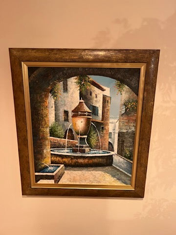 Framed Print- Fountain by Austin