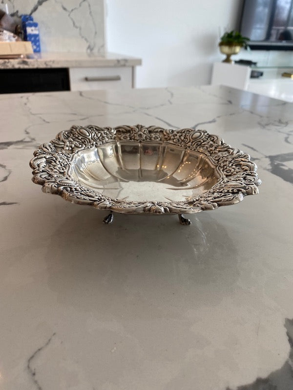Hazorfim Sterling Silver Footed Bowl