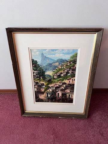 Corcovado Favela- Rio de Janeiro Painting