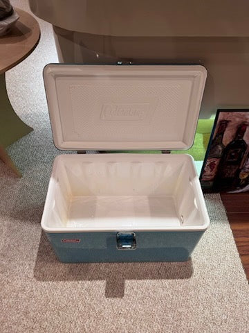 Vintage Coleman Blue Metal Cooler