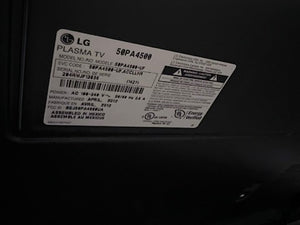 LG 50" Plasma TV