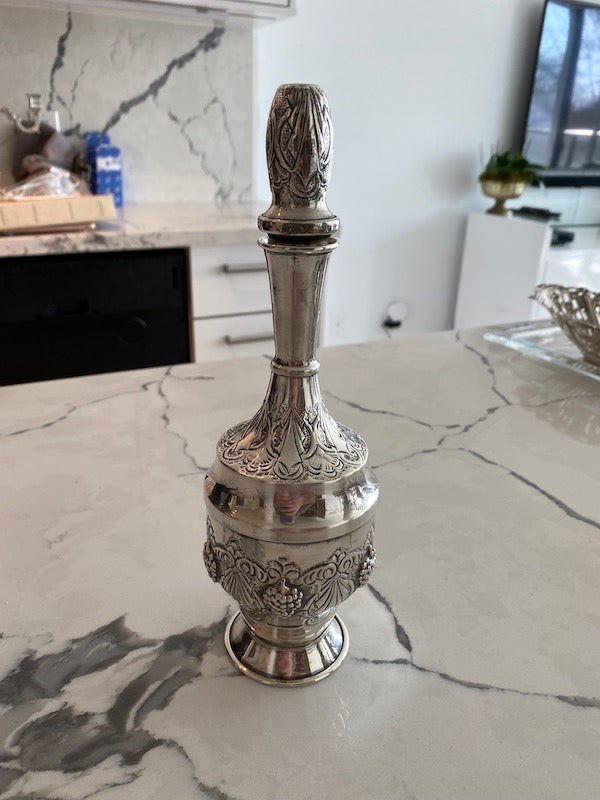 Sterling Silver Wine Bottle- 10"