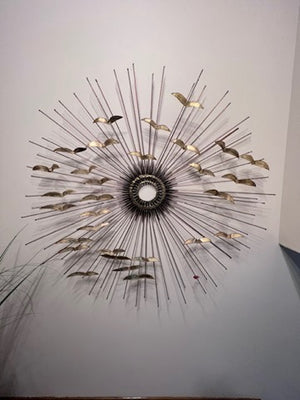 Mid-Century Modern Brutalist Wall Sculpture "Saturday Sale" by Willem Degroot ($1600 on 1stdibs)