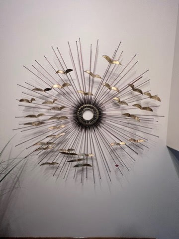 Mid-Century Modern Brutalist Wall Sculpture "Saturday Sale" by Willem Degroot ($1600 on 1stdibs)