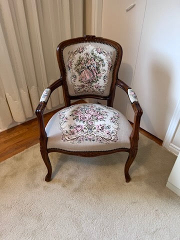 Vintage Tapestry Armchair # 1