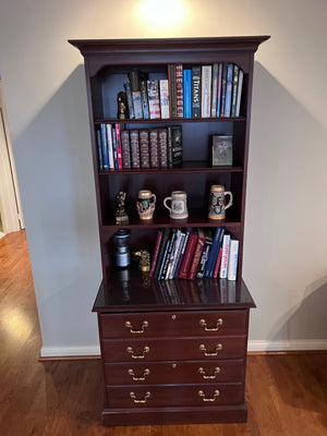 Ethan Allen Office Shelving Unit, w/2 Filing Drawers