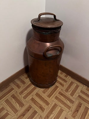 Antique Copper Milk Can- 2ft