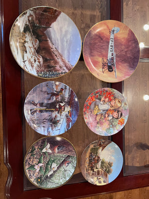 6 Collector Plates Lot