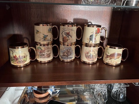 8 Vintage Gibson Tankards