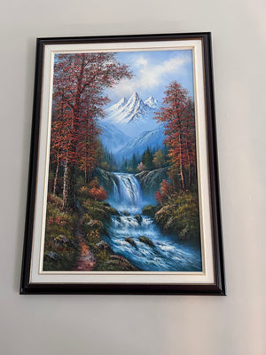 Original 'Waterfall' Painting by Morgan