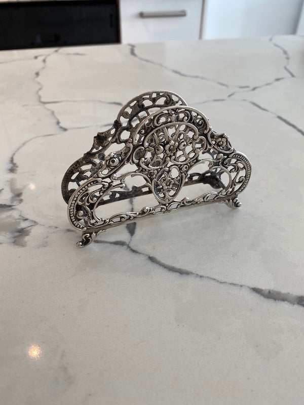 Sterling Silver 800 Napkin Holder
