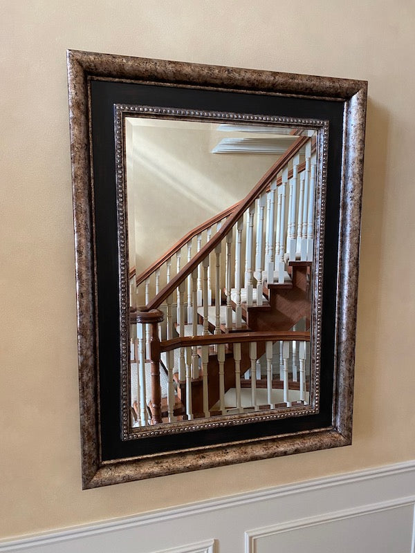 Gold & Black Wall Mirror