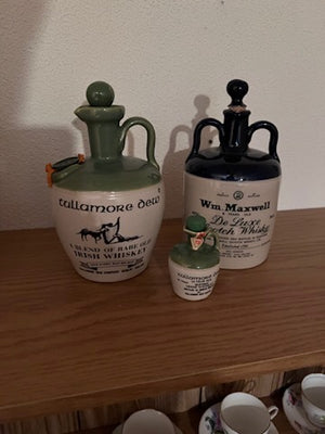 Vintage Irish Whiskey Decanter Lot