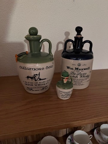 Vintage Irish Whiskey Decanter Lot