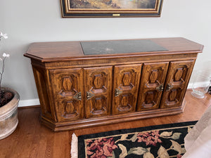 Vintage 'Heritage' Sideboard w/Marble Insert