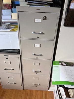 4 Drawer Vintage Filing Cabinet by Cole