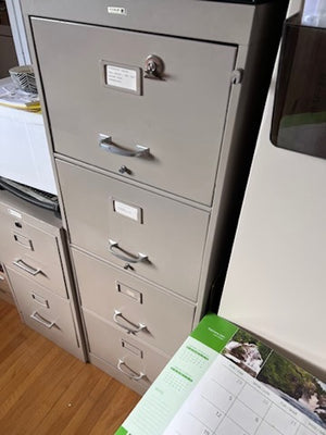 4 Drawer Vintage Filing Cabinet by Cole