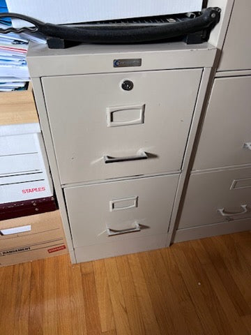 2 Drawer Vintage Filing Cabinet by Commodore
