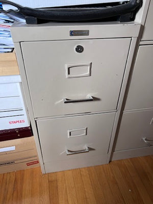 2 Drawer Vintage Filing Cabinet by Commodore