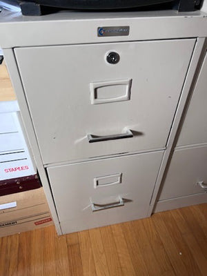 2 Drawer Vintage Filing Cabinet by Commodore