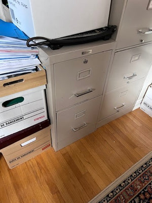 2 Drawer Vintage Filing Cabinet by Commodore