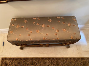Bench, Wood Carved Frame- From ELTE