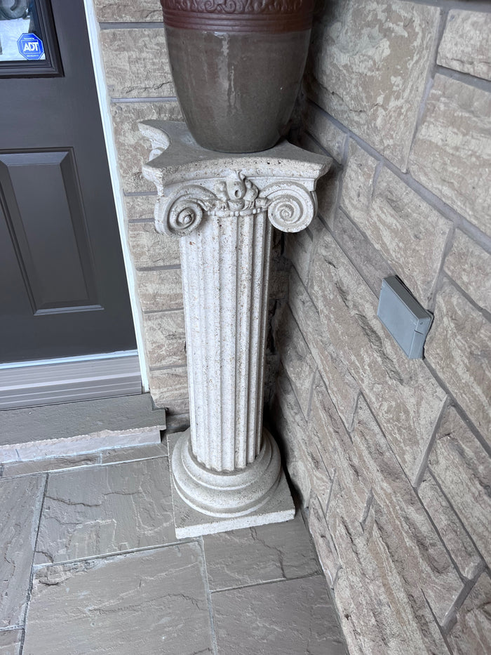 Pair of Outdoor Cement Pillars