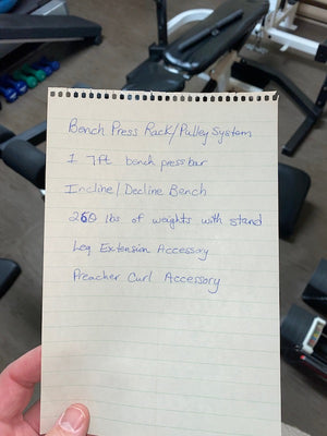 Fitness Power Rack/Pulley System Combo