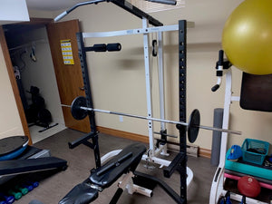 Fitness Power Rack/Pulley System Combo