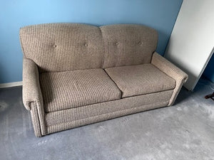 Beige Pull-Out Sofa