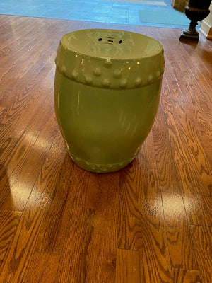 2 Green Oriental Stools (*Priced Individually)