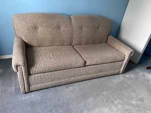 Beige Pull-Out Sofa