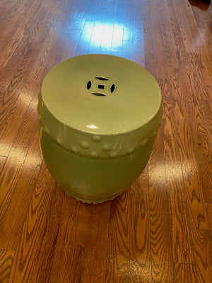 2 Green Oriental Stools (*Priced Individually)