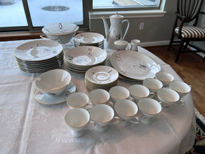 1950s Raymond Loewy Quince Pattern Dinnerware Set by Rosenthal Germany