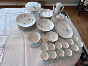 1950s Raymond Loewy Quince Pattern Dinnerware Set by Rosenthal Germany
