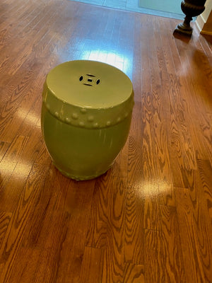 2 Green Oriental Stools (*Priced Individually)
