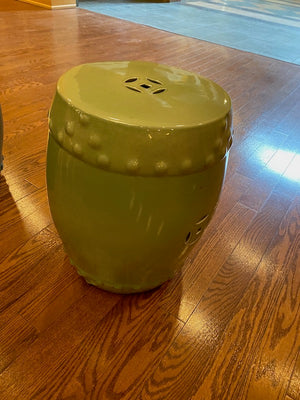 2 Green Oriental Stools (*Priced Individually)