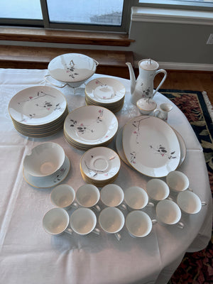 1950s Raymond Loewy Quince Pattern Dinnerware Set by Rosenthal Germany