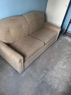 Beige Pull-Out Sofa