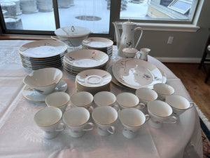 1950s Raymond Loewy Quince Pattern Dinnerware Set by Rosenthal Germany